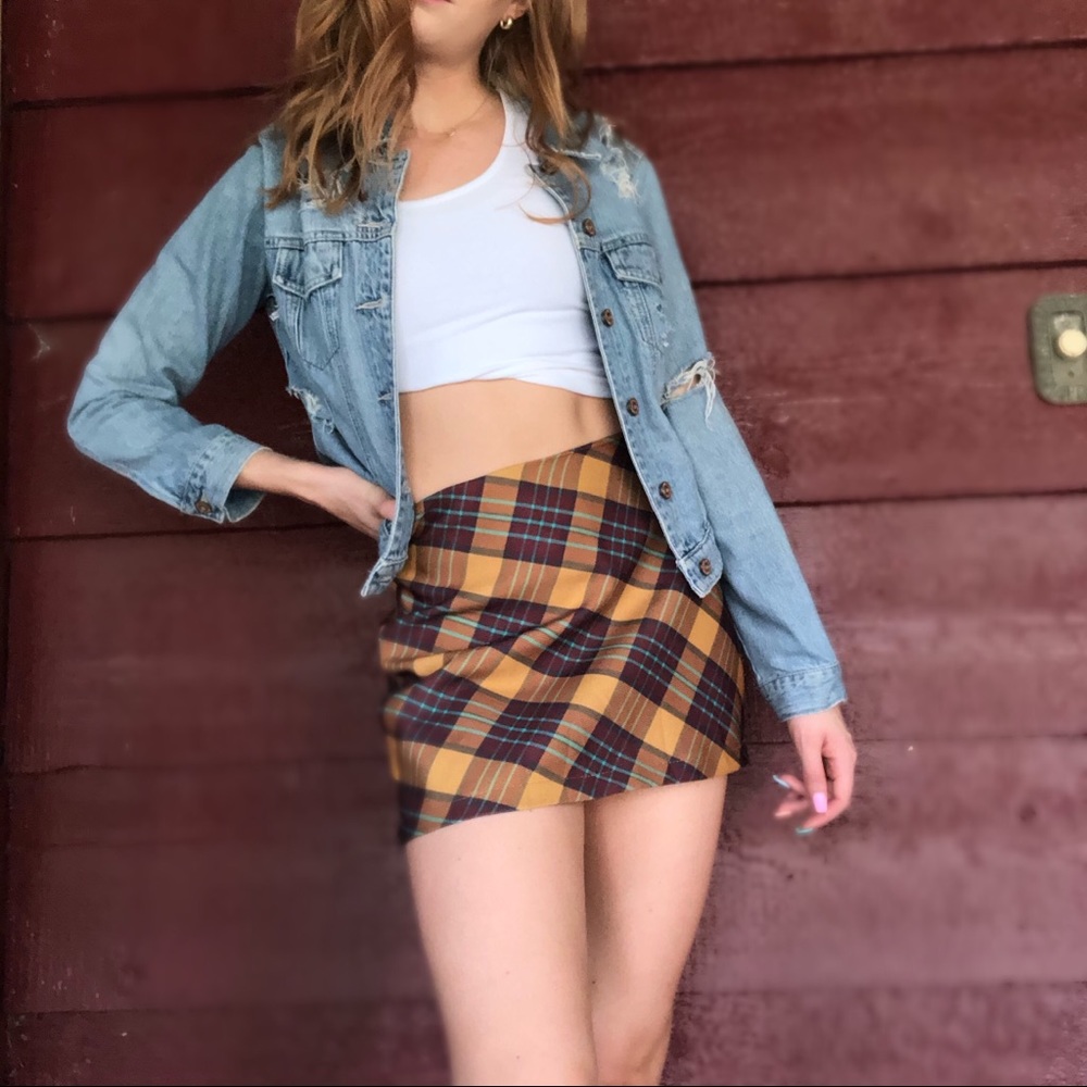 Distressed denim jacket